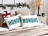 Set of 2 Decorative Cushions JOYCANDY 30 x 50 cm Cotton White Christmas Motif