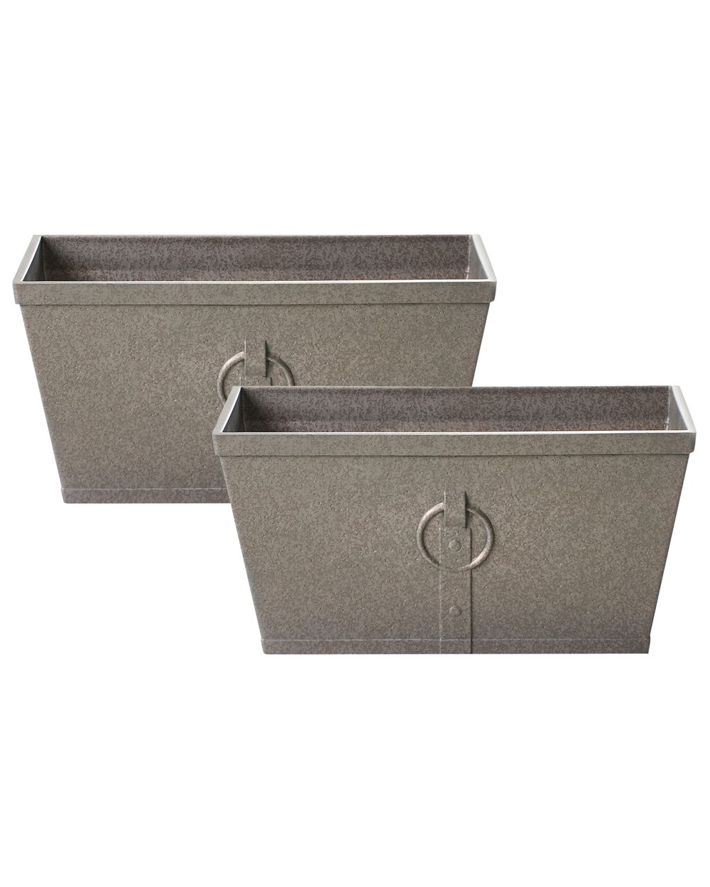 Set de 2 ghivece PORIA 60 cm Gri