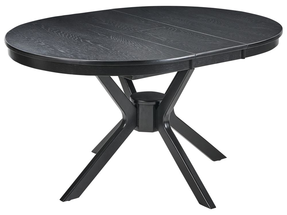 Stół do jadalni rozkładany TYMIS Dąb czarny 107/137 cm 107 cm