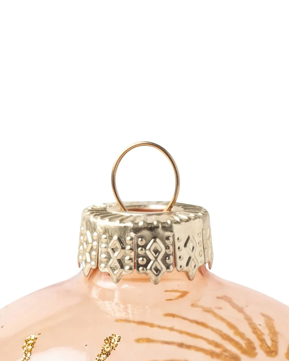 Set of 40 Baubles FROSTICE Glass Gold_1192183