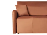 Divano letto 3 posti EGGE Velluto Marrone dorato_1020960