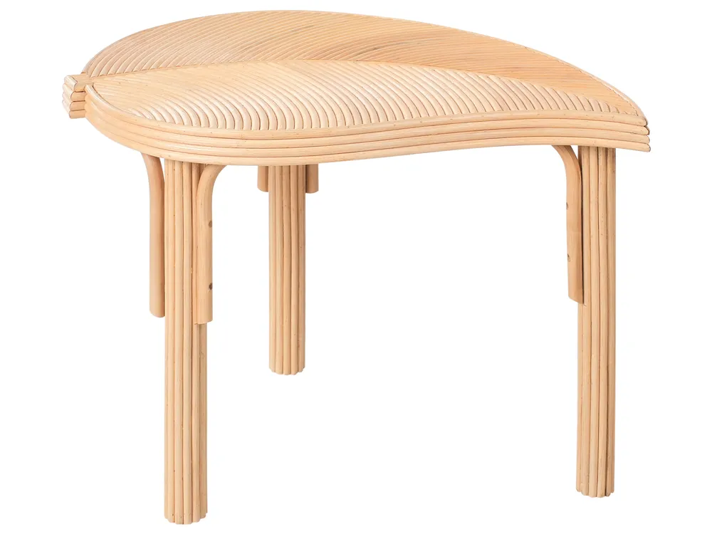Zestaw 3 stolików kawowych PARALIA Rattan Naturalny_999453