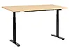 Electric Adjustable Standing Desk DESTINAS 160 cm x 72 cm Black/ Light Brown