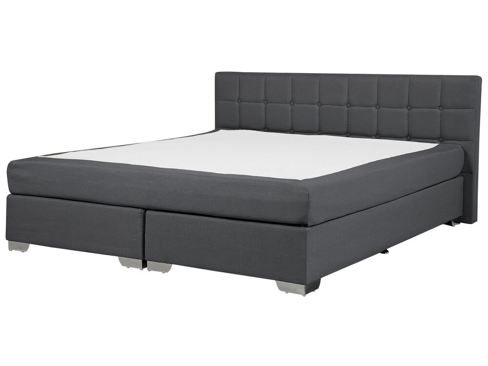 Divan Bed Fabric ADMIRAL 180 x 200 cm (EU Super King) Dark Grey