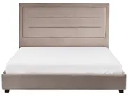 Bed Velvet ROUEN 160 x 200 cm (EU King Size) Taupe_1004654