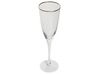 Conjunto de 4 flutes de champanhe em vidro transparente e rebordo dourado 250 ml TOPAZ_912949