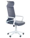 Kancelářská židle z umělé kůže šedá LEADER_860994
