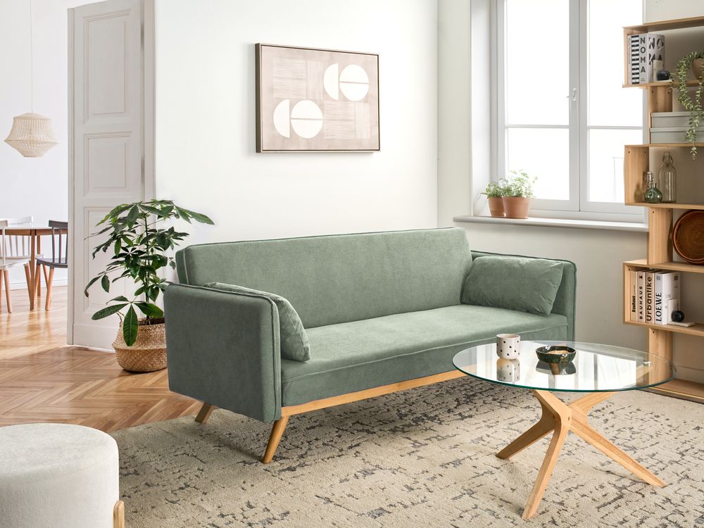 Sofá cama ASAA Tela Verde claro