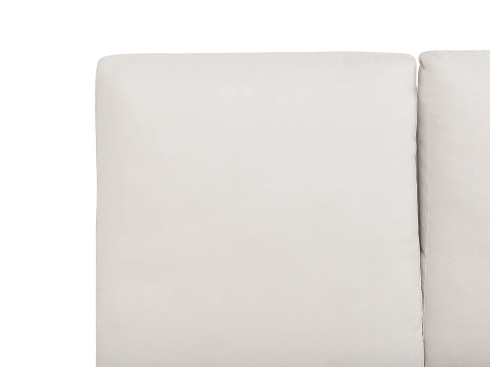 Bett mit Lattenrost Chenillegewebe MELLE 140 x 200 cm Hellbeige_745630