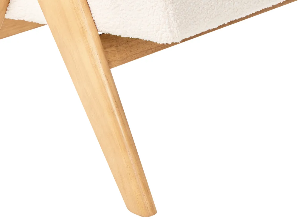 Living Room Set TAMRE Boucle Off-White/ Light Brown_985404