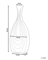 Wazon dekoracyjny THAPSUS 39 cm Ceramika Czarny_734297
