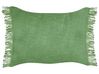 Set di 2 cuscini decorativi cotone verde 35 x 50 cm MABA_940248