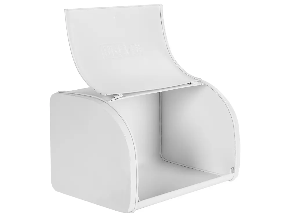 Kesper Panera De Metal Con Tapa De Bambú (Blanco, 32x15x21 Cm): La Manera Más Bonita Y Práctica De Guardar El Pan