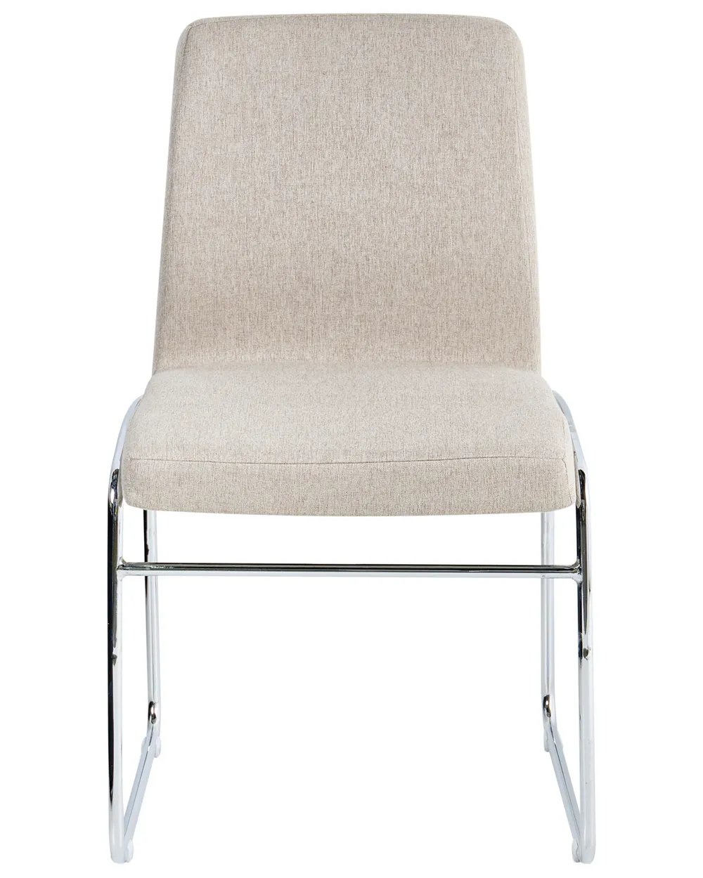 Set di 2 sedie da pranzo LECCO Tessuto Beige_1044671