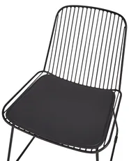 Set di 2 sedie da pranzo PENSACOLA Metallo Nero_907480