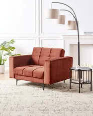 Poltrona ALNES Velluto Rosso chiaro_952554