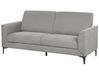 Ensemble canapés et fauteuil en tissu gris 6 places FENES_897808