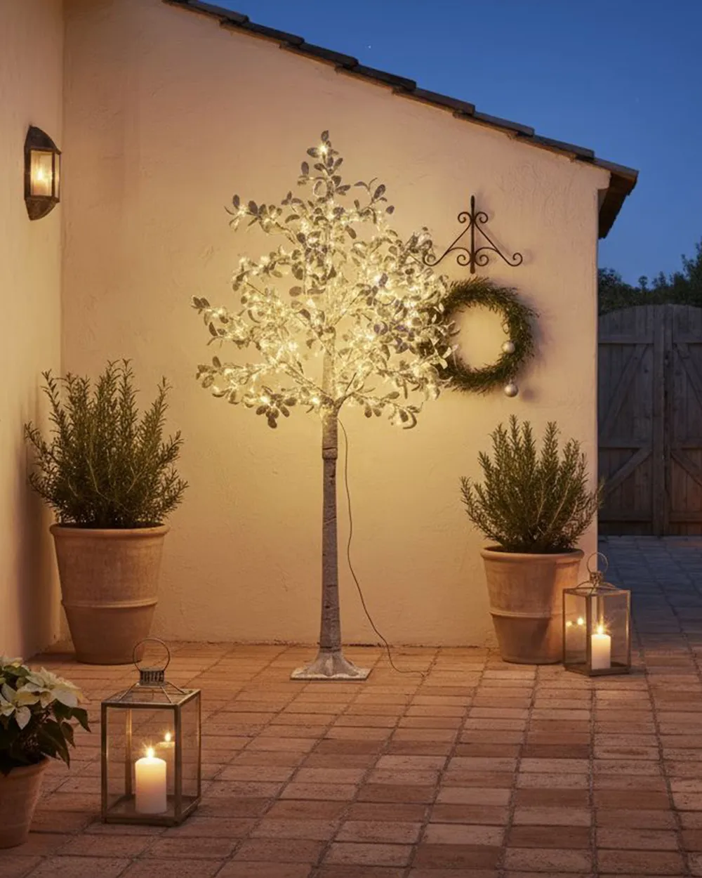 Outdoor Decoration LED MELAKKO 150 cm Tree Green