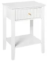 1 Drawer Bedside Table ASSISI White