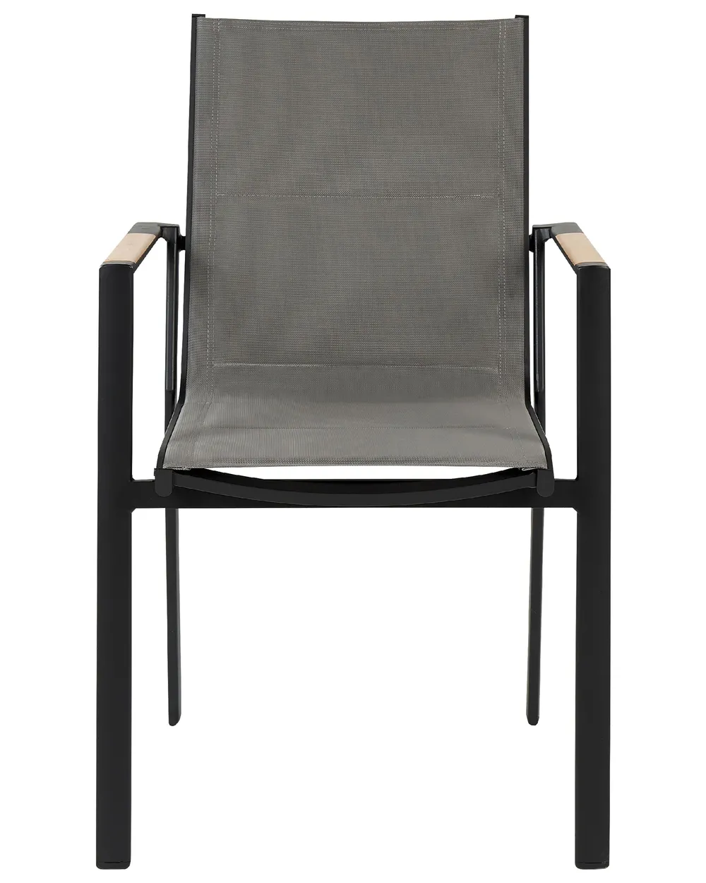 Sedia da giardino BUSSETO Metallo Nero_841742