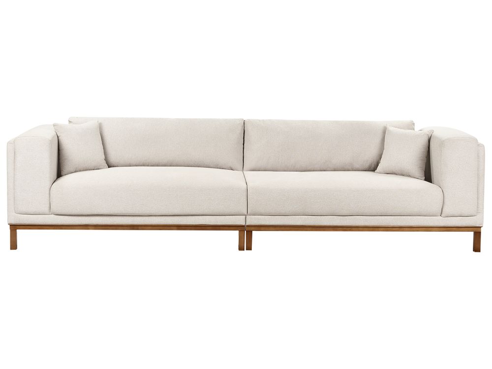 Sofa 4 Seater VENG Fabric Light Beige