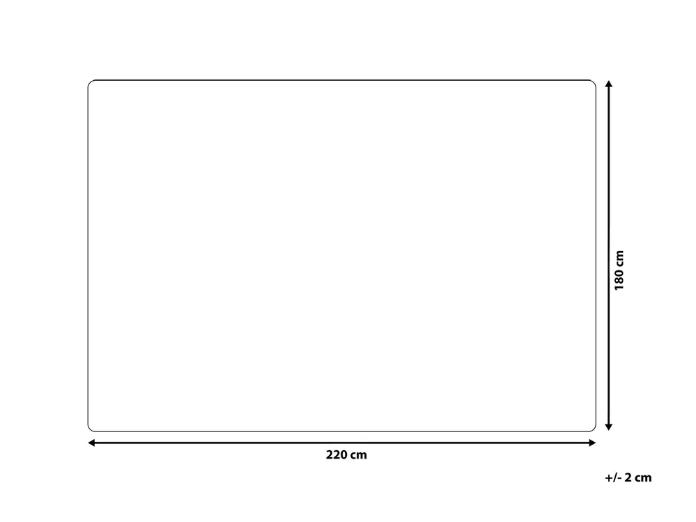 Koc TOURZA 180 x 220 cm Biały_812712