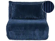 Divano letto singolo LYSEKIL Velluto a coste Blu_1043340