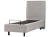 Polohovateľná čalúnená posteľ 80 x 200 cm sivá DUKE II_910577