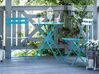 Conjunto de varanda com 2 lugares em metal azul FIORI_804820