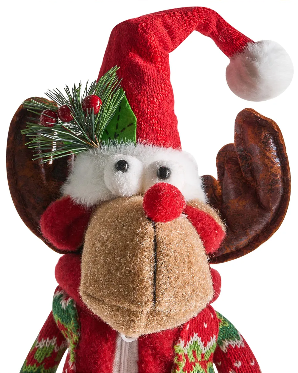 Set of 2 Christmas Decorations GEITSJOEN 55/58 cm Reindeer Multicolour_1023103