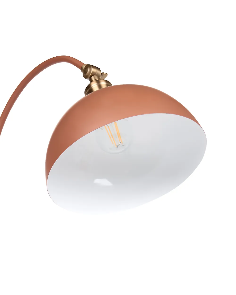 Floor Lamp LENNON Adjustable Metal Orange_1193921