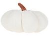 Conjunto 2 almofadas decorativas forma de abóbora tecido bouclé branco ⌀ 28 cm MUNCHKIN_879541