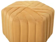 Puf MURIETTA Welur Musztardowy_765890