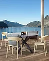 Set of 4 Garden Chairs GUBBIO Beige