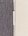 Acoustic 5 Panel Room Divider 400 x 160 cm Grey and Beige SHADY_929838