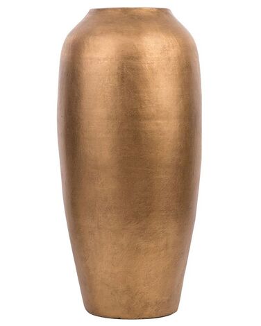 Terracotta Decorative Vase 48 cm Satin Gold LORCA