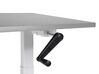 Fehér és szürke manuálisan állítható íróasztal 120 x 72 cm DESTINES_898789