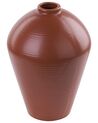 Blomvas keramik 22 cm brun XANTHI_845798