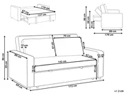 Sofa Bed UTTELA Fabric Grey_1030332
