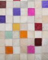 Kožený koberec 140 x 200 cm viacfarebný ADVAN_714189