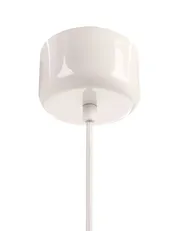 Pendant Lamp LOKY Metal White/ Beige_1067588