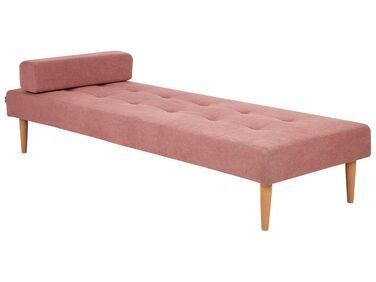 Fabric Chaise Lounge Pink NIORT