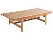 Conjunto de jardín con mesa 2 plazas GIAVENO Madera de acacia Blanco crema_958682