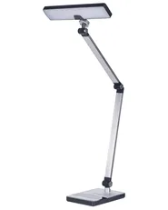 Lampada da scrivania a LED LACERTA con Caricatore wireless Metallo Argento_855162