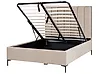 Ottoman Bed SEZANNE Velvet Taupe 140 x 200 cm (EU Double)