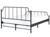 Metal EU Double Size Bed Black MAURESSAC_902727