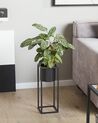 Metal Plant Pot Stand 15 x 15 x 40 cm Black IDRA_804756