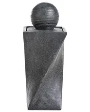 Garden Water Feature LED ACQUACHETA Graphite Grey_984389