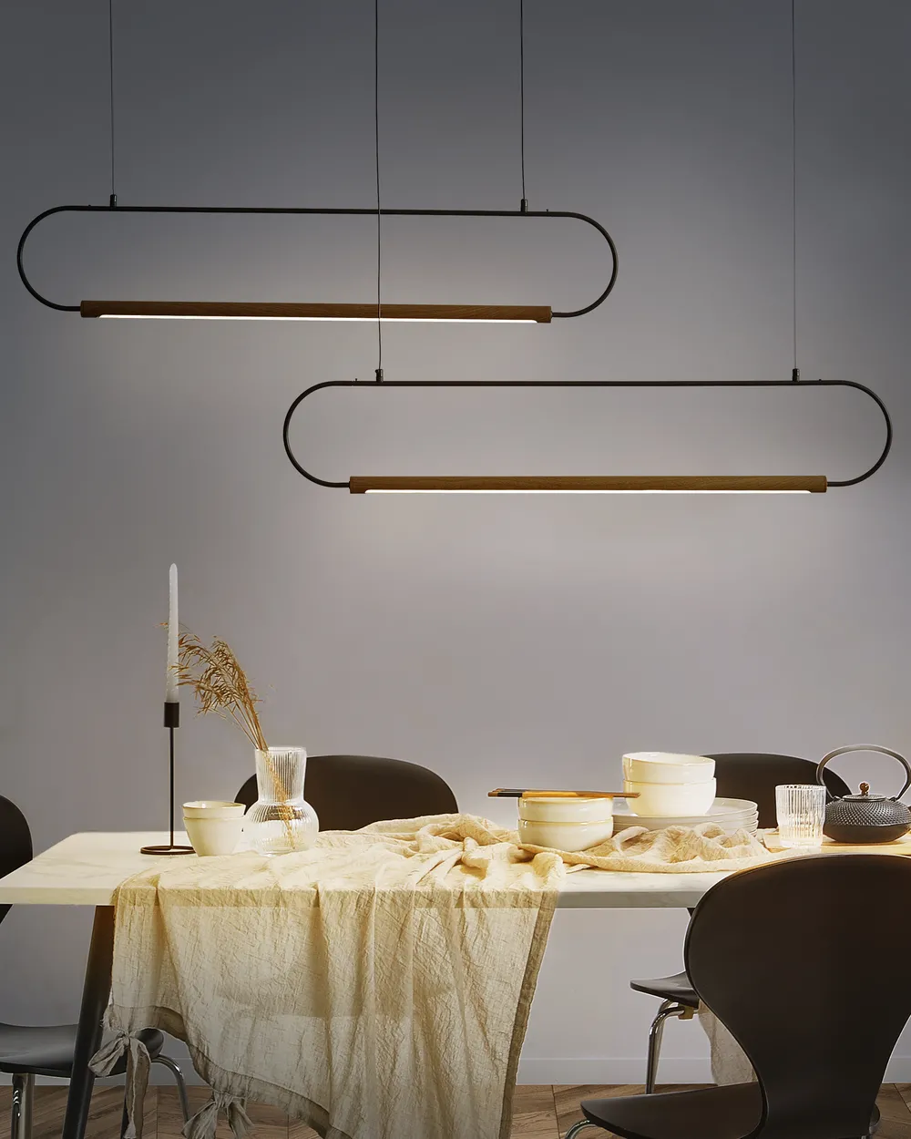 Pendant Lamp LOGONE Metal Black