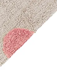 Tappeto per bambini DARDERE Rosa 140 x 200 cm Cotone_906604